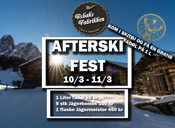 Afterski-fest på Tobakken