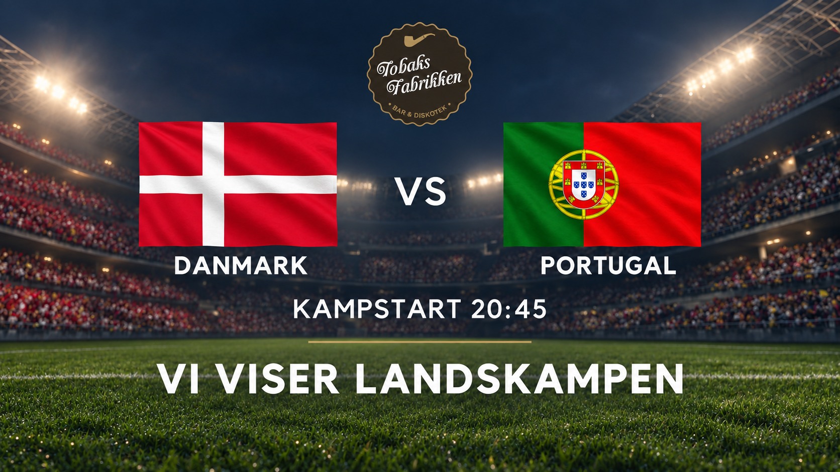Landskamp - Danmark vs Portugal