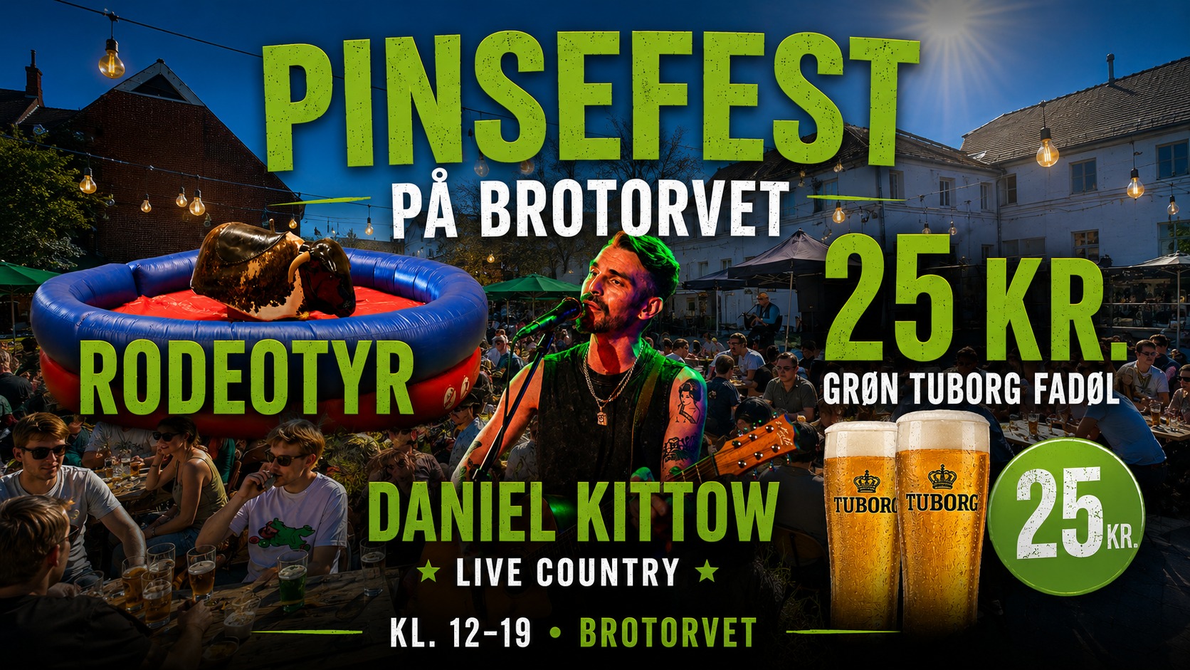 Pinsefest på Brotorvet // Livemusik, Amerikaner biler & Rodeotyr